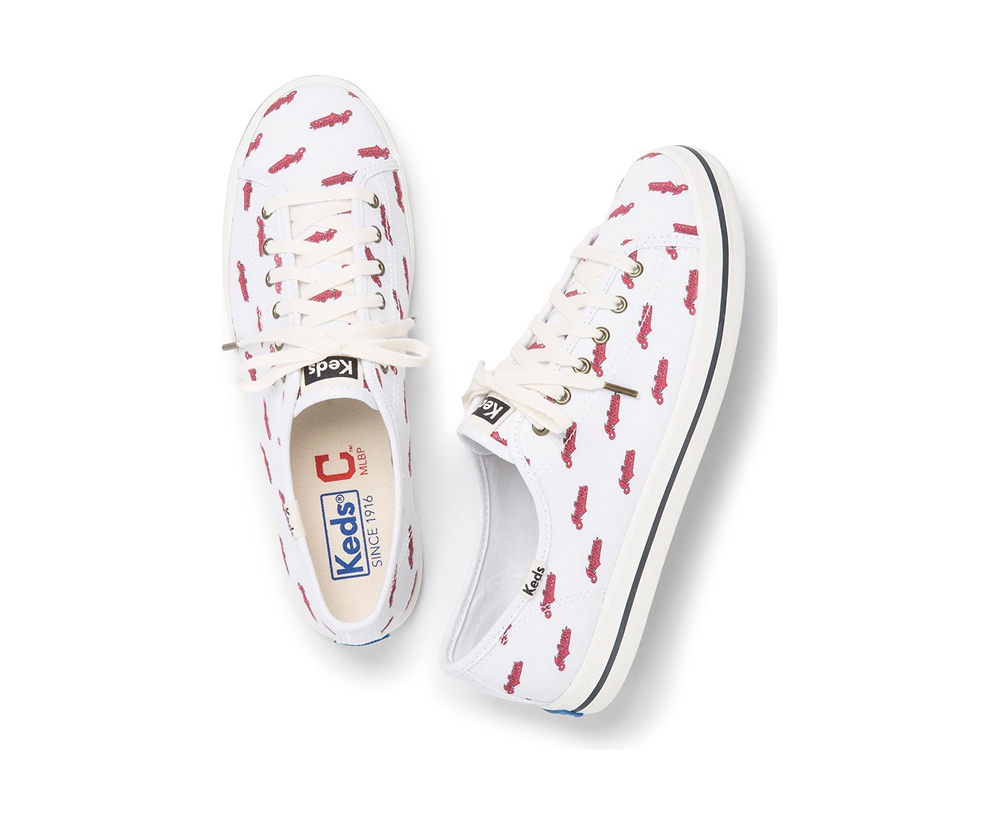 Keds Womens Sneakers White/Red - Kickstart MLB® - 328XZTUNM